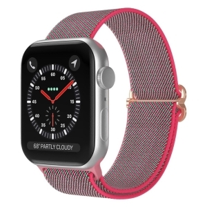 Odash Ky08-c17vpnk-38 Nylon Sports Loop Band for 38, 40 & 41mm Apple Watch - Violet Pink - All