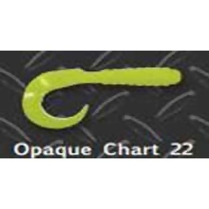 Big Bite Baits Ctg222 2 in. Curl Tail Grub Opaque Chart Fishing Lure - Pack of 10 - All