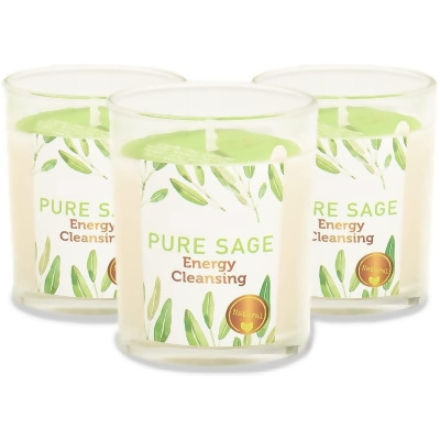 wowmtn 400062 WOWMTN Gift Box Pure Sage Smudge Candles - Set of 4 for House Energy Cleansing 