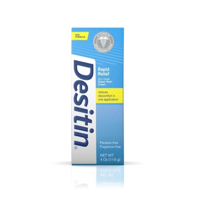 Johnson & Johnson Consumer 820552-CS Desitin Rapid Relief Scented Diaper Rash Treatment Cream - 4 oz Tube - 6 per Pack - 6 Pack per Case 