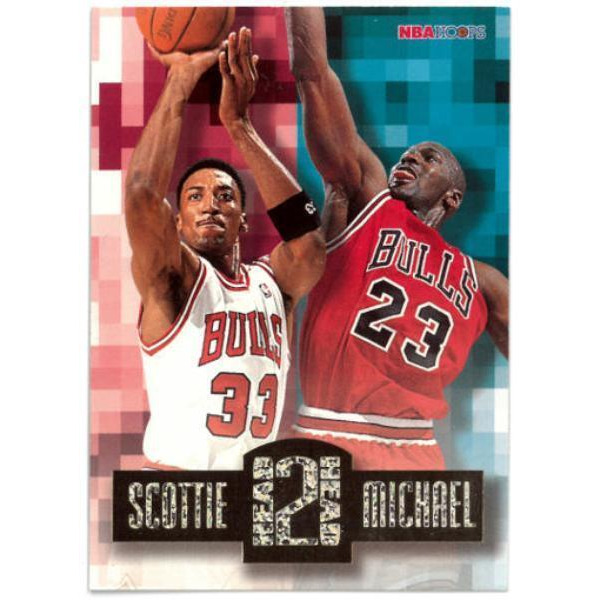 RDB Holdings & Consulting CTBL-035510 No.HH2 Michael Jordan & Scottie Pippen 1996-1997 Nba Hoops Head 2 Head Card - Chicago Bulls