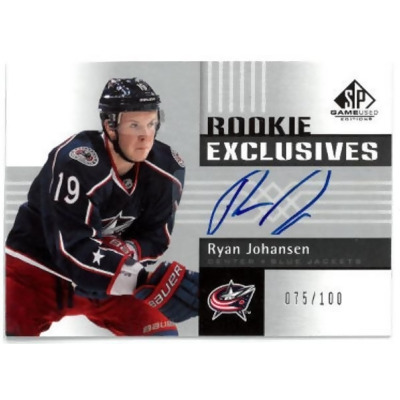 RDB Holdings & Consulting CTBL-035598 No.RE-RJ 075-100 Ryan Johansen Signed 2011-2012 SP Game Used NHL Rookie Exclusives Card - Columbus Blue Jackets 