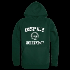 W Republic 569-545-For-05 Mississippi Valley State University Delta Devils & Devilettes Seal Hoodie, Forest Green - 2Xl - All