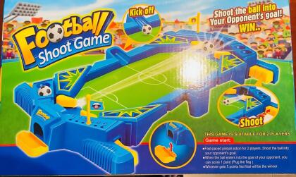 Germ Free Games WINFBBLUE1307 Desktop & Travel Mini Football Shoot  Competitive Board Game for Children & Adult