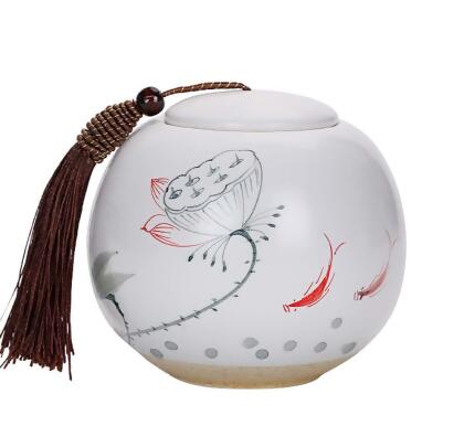 Panda Superstore KS-HOM3744111-ALAN00562 Hand Painted Design Ceramics Coffee Sugar Tea Canister Storage Jar - 004