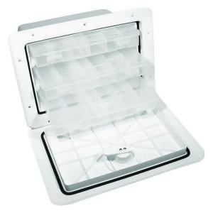 T-h Marine Supplies Tbox-1115-3t-2p 11 x 15 in. Polar Plastic Tackle Box with 3 Trays, White - All