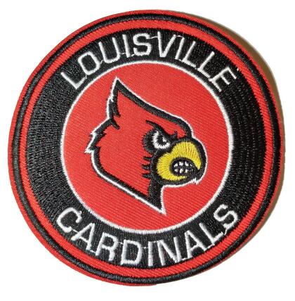 cloth hook and eye 52317 3.5 in. Dia. NCAA Louisville Cardinals University of Louisville Embroidered Patch 