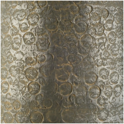 Homeroots 392186 39 in. Textured Ceramic Floor Vase, Rustic Gray & Gold 