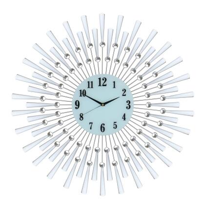 Three Star Import & Export YC910 28 in. Silver Spoked Wall Clock 