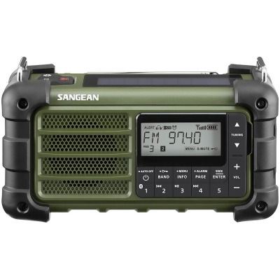 Sangean MMR-99 MMR Bluetooth, AUX & Weather Multi-Powered Digital Tuning Emergency Radio, Forest Green 