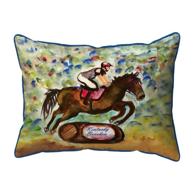 Betsy Drake Interiors SN1410 11 x 14 in. Kentucky Bourbon Horse Small Indoor & Outdoor Pillow 