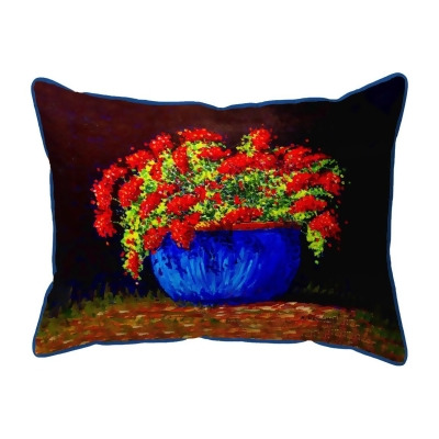 Betsy Drake Interiors ZP1414 20 x 24 in. Potted Geraniums Extra Large Zippered Pillow 