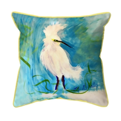 Betsy Drake Interiors HJ1440 18 x 18 in. Wacky Egret Large Indoor & Outdoor Pillow 