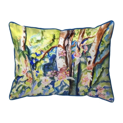 Betsy Drake Interiors SN1423 11 x 14 in. Birch Tree Wood Small Indoor & Outdoor Pillow 