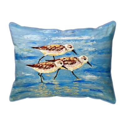 Betsy Drake Interiors HJ1405 16 x 20 in. Sandpiper Race Large Indoor & Outdoor Pillow 