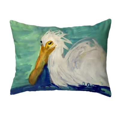 Betsy Drake Interiors KS1438 11 x 14 in. Crazy Egret Small Noncorded Pillow 