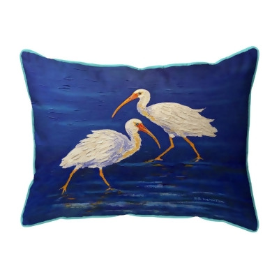 Betsy Drake Interiors HJ1447 16 x 20 in. Ibis Passing Large Indoor & Outdoor Pillow 