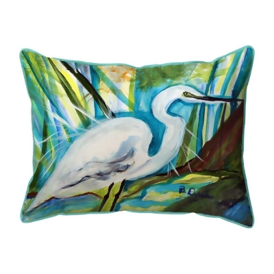 Betsy Drake Interiors HJ1416 16 x 20 in. Great Egret Large Indoor & Outdoor Pillow 