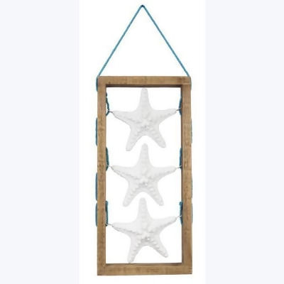 Youngs 62240 Wood Framed Starfish Tabletop & Wall Decor 