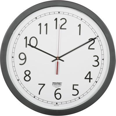 6238824 6645016238824 16.5 in. Quartz Wall Clock - White Face & Black 