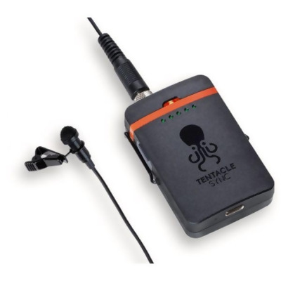 Tentacle Sync TSN-TR1-US TRACK E Timecode Audio Recorder with Lavalier Microphone & Accessories 