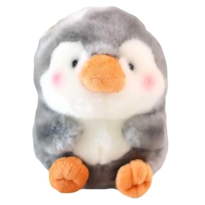Panda Superstore PS-TOY166461011-DORIS02109-RP 7 in. Penguin Stuffed Animal Plush Toy Sofa Cushion, Gray & White 