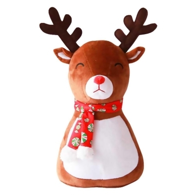 Panda Superstore PS-TOY166461011-DORIS02120-RP 17 in. Elk Soft Stuffed Cushion Plush Christmas Decoration Sofa Throw Pillow 