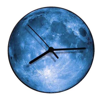 Panda Superstore PS-HOM3734871-DORIS01664 12 in. Acrylic Fashion Clock Moon Pattern Wall Clock Home Decor