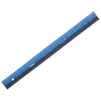 Victor Technology 18 in. Blue & Black Stainless Steel Ruler Pack of 3