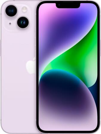 Apple PAN300549 128GB GSM & CDMA Unlocked Smartphone for iPhone 14 - Purple 