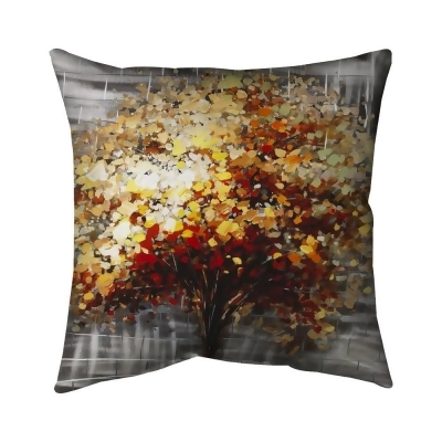 Begin Home Decor 5543-1616-LA13 16 x 16 in. Abstract Tree by Fall-Double Sided Print Indoor Pillow Cover 