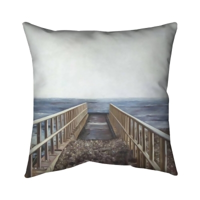 Begin Home Decor 5543-2020-CO134 20 x 20 in. Relaxing Beach-Double Sided Print Indoor Pillow Cover 