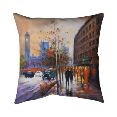 Begin Home Decor 5541-2020-CI192 20 x 20 in. City by Fall-Double Sided Print Indoor Pillow 