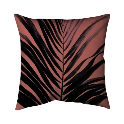 Begin Home Decor 5542-1818-FL133-1 18 x 18 in. Coral Tropical Palm Leave-Double Sided Print Outdoor Pillow Cover 