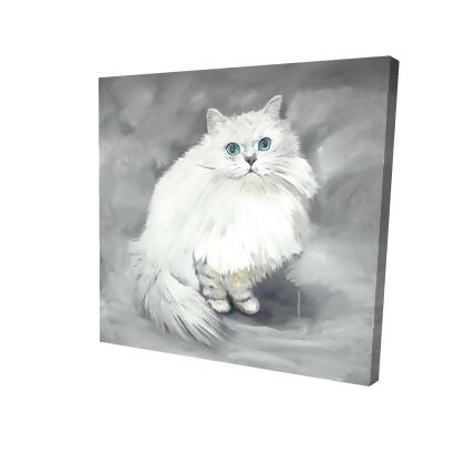 Begin Home Decor 2080 1616 AN498 16 x 16 in. Chinchilla Persian Cat Print On Canvas