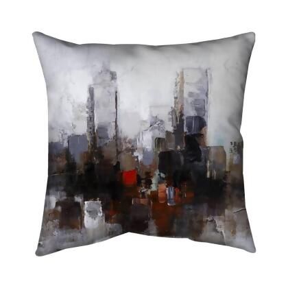 Begin Home Decor 5541-1818-CI134 18 x 18 in. Obscure City-Double Sided Print Indoor Pillow 