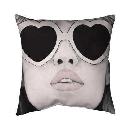 Begin Home Decor 5541-2020-FI71-2 20 x 20 in. Mademoiselle In Pink-Double Sided Print Indoor Pillow 