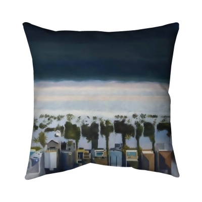 Begin Home Decor 5541-2020-CO127 20 x 20 in. Birds Eye View of Beach-Double Sided Print Indoor Pillow 