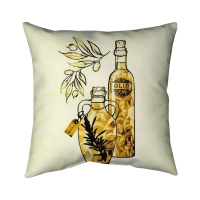 Begin Home Decor 5543-1616-GA10 16 x 16 in. Artisanal Olive Oil-Double Sided Print Indoor Pillow Cover 