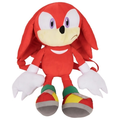 Sonic 862132 18 in. Sonic the Hedgehog Knuckles Plush Backpack 