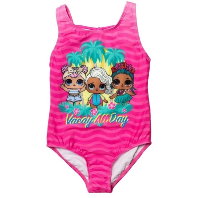 Lol Dolls 856677-7-8 Lol Surprise Dolls Vacay All Day Youth Swimsuit - Pink - 7-8 