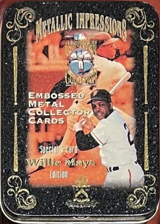 Set of (5) Metallic Impressions Willie Mays Embossed Metal