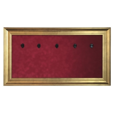 Axe Heaven Accessories 346072 33 x 18 in. Mini Guitar Display Suede Frame - Holds 3 Models, Red & Gold 