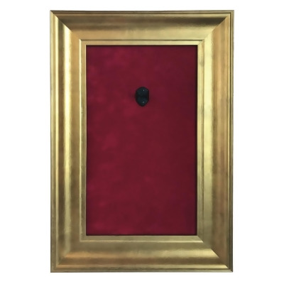 Axe Heaven Accessories 346070 12 x 18 in. Mini Guitar Display Suede Frame - Holds 1 Model, Red & Gold 