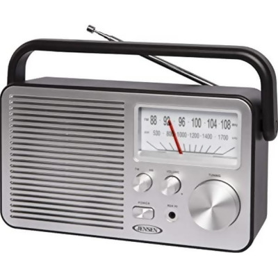 Jensen MR-750BK Portable AM FM Radio - Black 