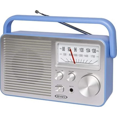 Jensen MR-750BL Portable AM FM Radio - Blue 