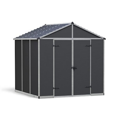 Canopia by Palram HG9730GY 8 x 8 ft. Rubicon Shed - Gray 