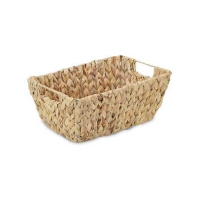 Homeroots 399664 6 x 14.25 x 9.5 in. Braided Water Hyacinth Storage Basket 