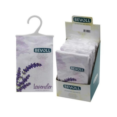 Kole Imports AC286-48 Bevoll Lavender Scented Hanging Sachet Bag in PDQ Display - Pack of 48 