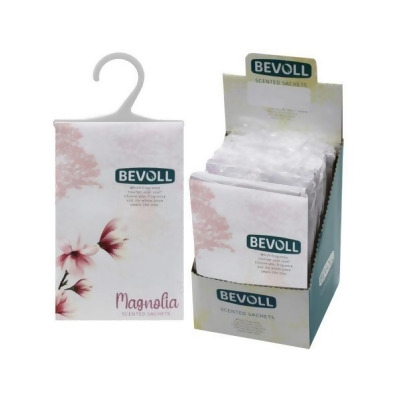Kole Imports AC288-48 Bevoll Magnolia Scented Hanging Sachet Bag in PDQ Display - Pack of 48 